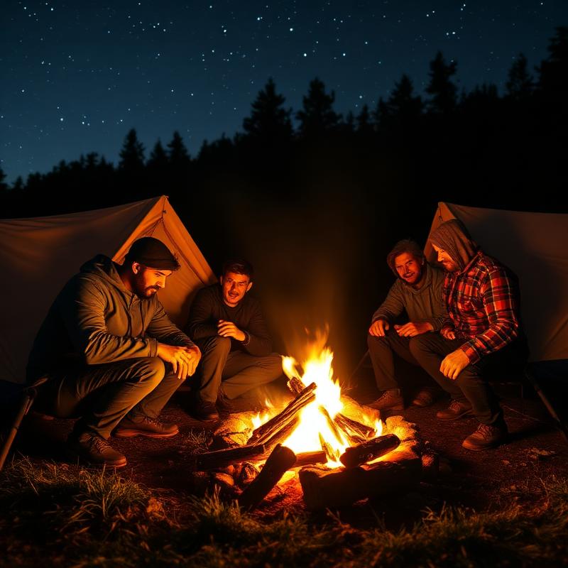 Camping brotherhood